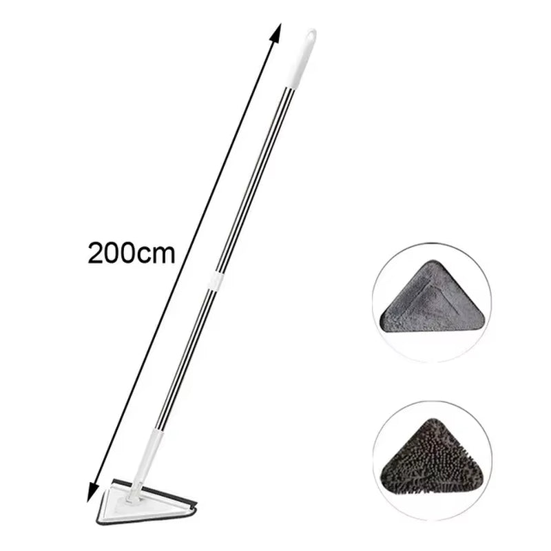 Triangle 360 ​​Cleaning Mop Adjustable Telescopic Household Ceiling Cleaning Brush Tool Self Draining Cleaning Tiles and Walls