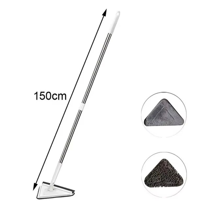 Triangle 360 ​​Cleaning Mop Adjustable Telescopic Household Ceiling Cleaning Brush Tool Self Draining Cleaning Tiles and Walls